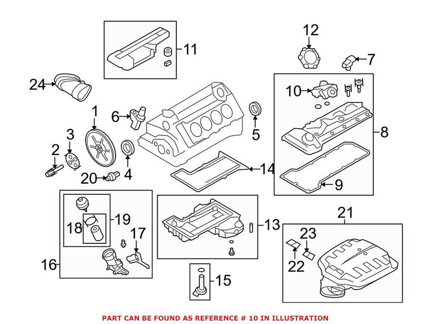 BMW Crankcase Vent Valve 11157848155